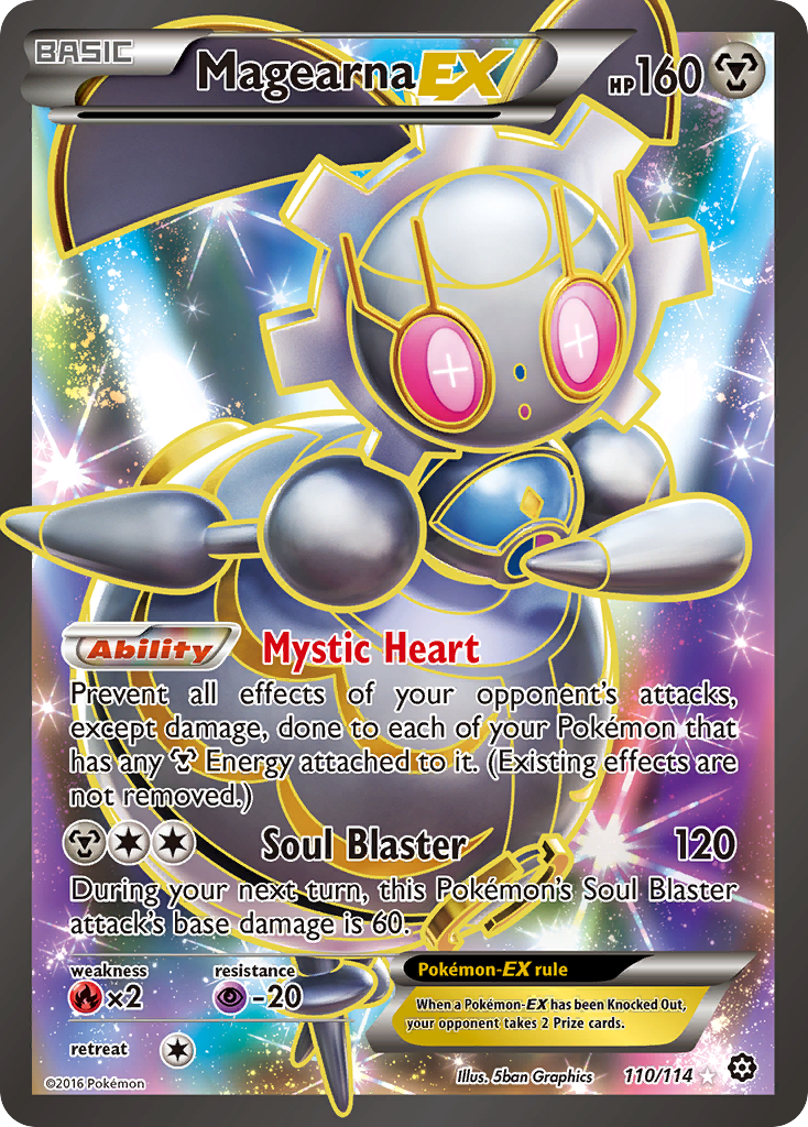 Magearna EX (110/114) [XY: Steam Siege] | Tables and Towers