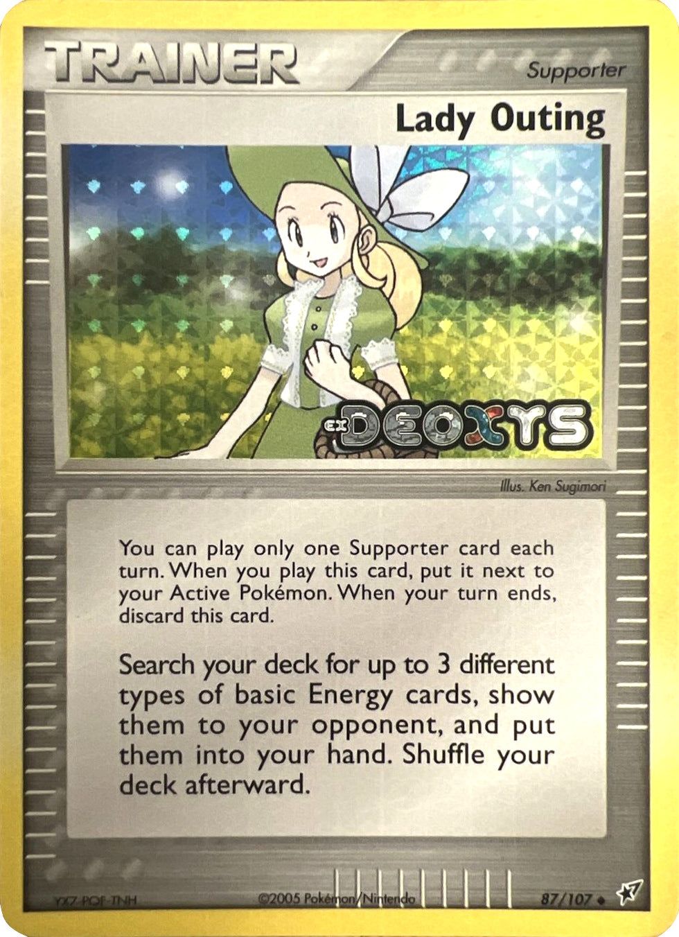 Lady Outing (87/107) (Stamped) [EX: Deoxys] | Tables and Towers