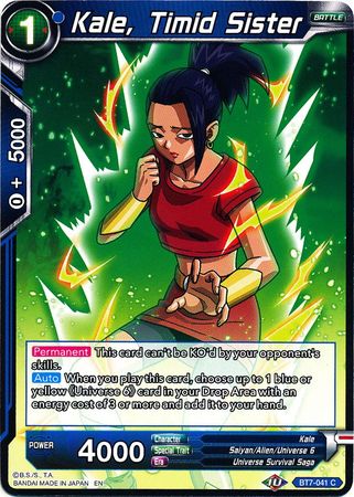 Kale, Timid Sister (BT7-041) [Assault of the Saiyans] | Tables and Towers