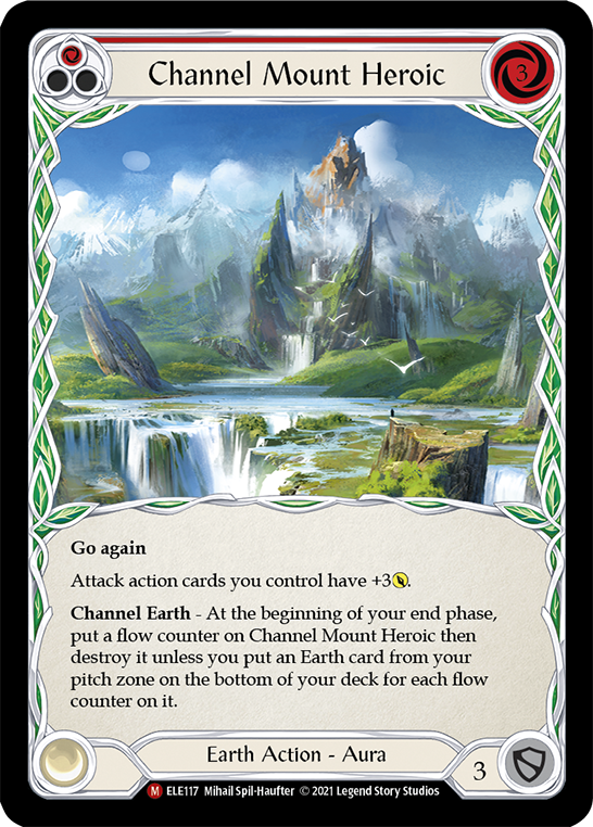 Channel Mount Heroic [ELE117] (Tales of Aria)  1st Edition Rainbow Foil | Tables and Towers