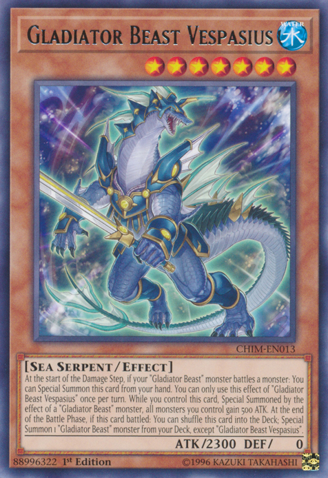 Gladiator Beast Vespasius [CHIM-EN013] Rare | Tables and Towers