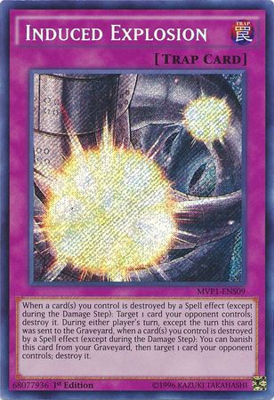 Induced Explosion [MVP1-ENS09] Secret Rare | Tables and Towers