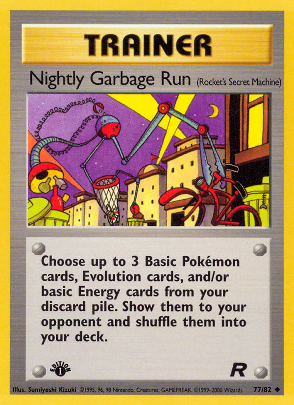 Nightly Garbage Run (77/82) [Team Rocket 1st Edition] | Tables and Towers