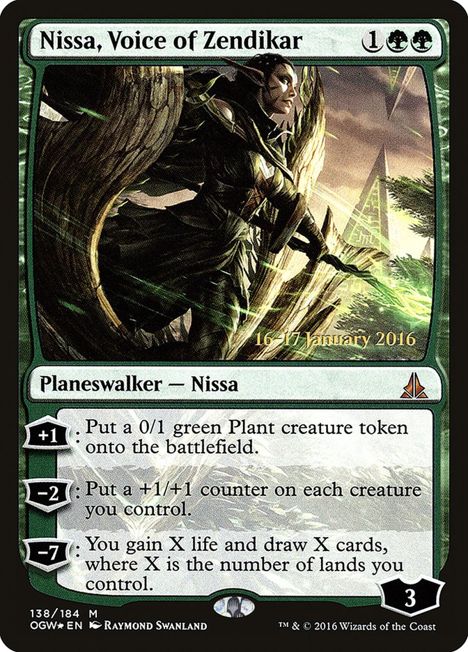 Nissa, Voice of Zendikar [Oath of the Gatewatch Prerelease Promos] | Tables and Towers