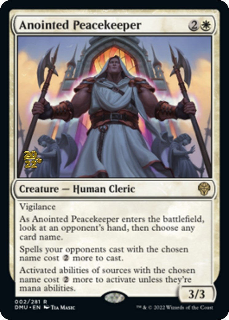 Anointed Peacekeeper [Dominaria United Prerelease Promos] | Tables and Towers