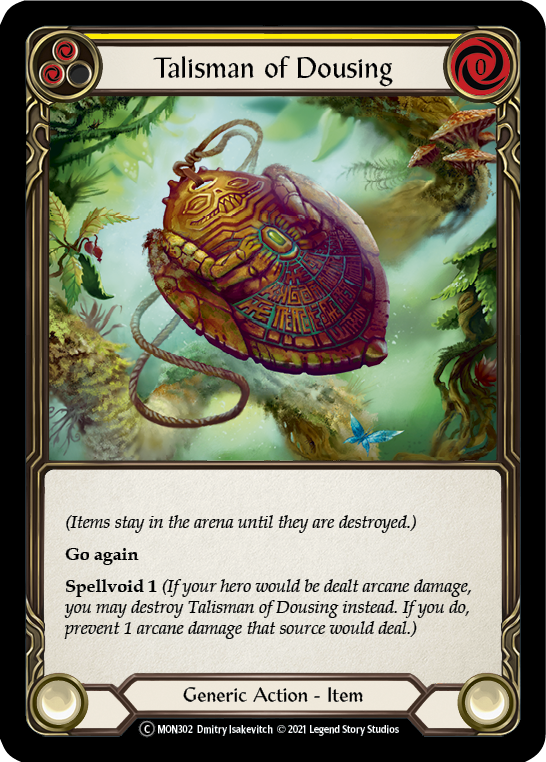 Talisman of Dousing [U-MON302-RF] (Monarch Unlimited)  Unlimited Rainbow Foil | Tables and Towers