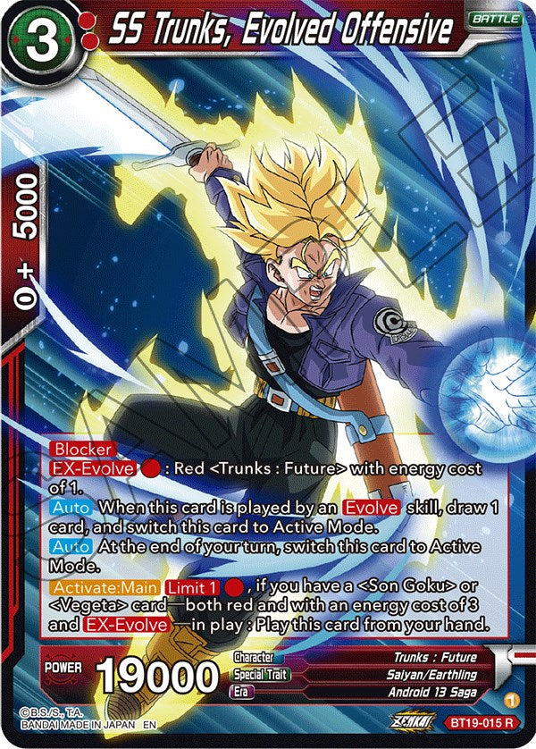 SS Trunks, Evolved Offensive (BT19-015) [Fighter's Ambition] | Tables and Towers