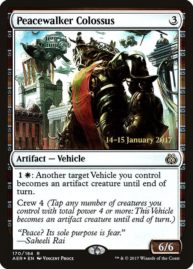 Peacewalker Colossus [Aether Revolt Prerelease Promos] | Tables and Towers