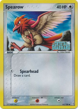 Spearow (61/100) (Stamped) [EX: Crystal Guardians] | Tables and Towers