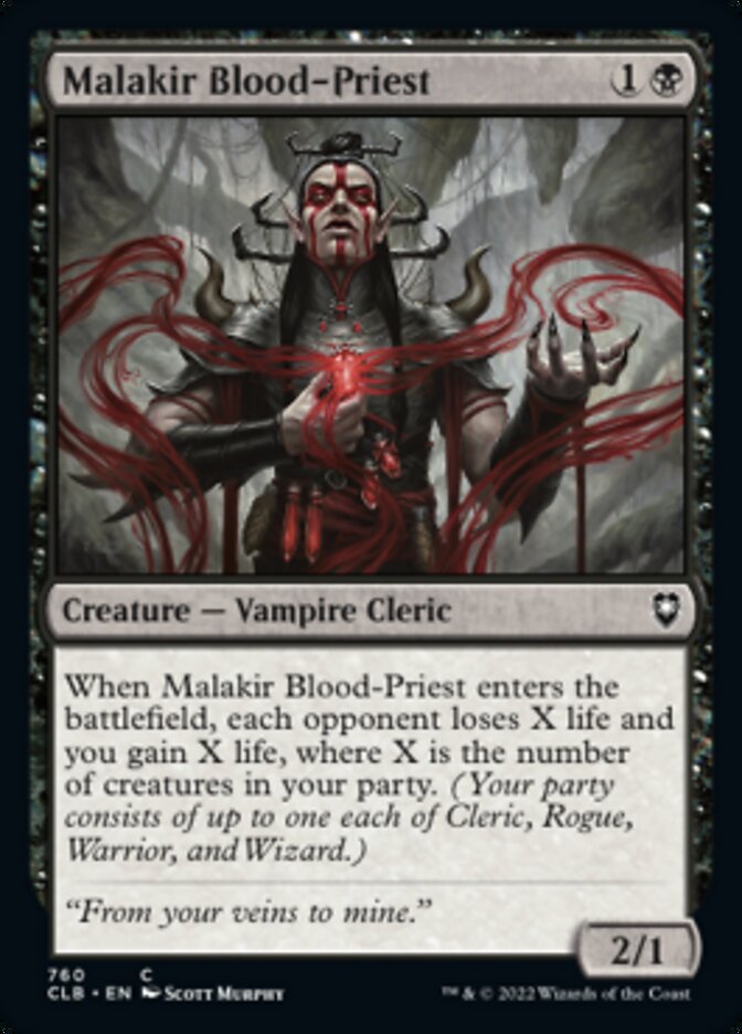 Malakir Blood-Priest [Commander Legends: Battle for Baldur's Gate] | Tables and Towers