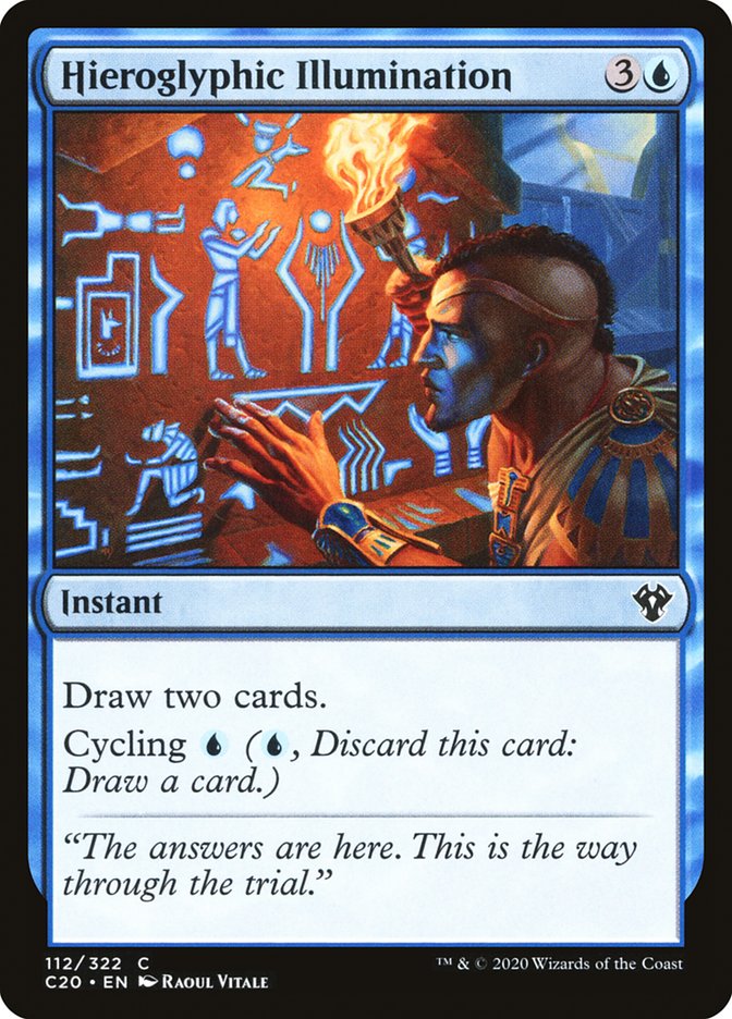 Hieroglyphic Illumination [Commander 2020] | Tables and Towers