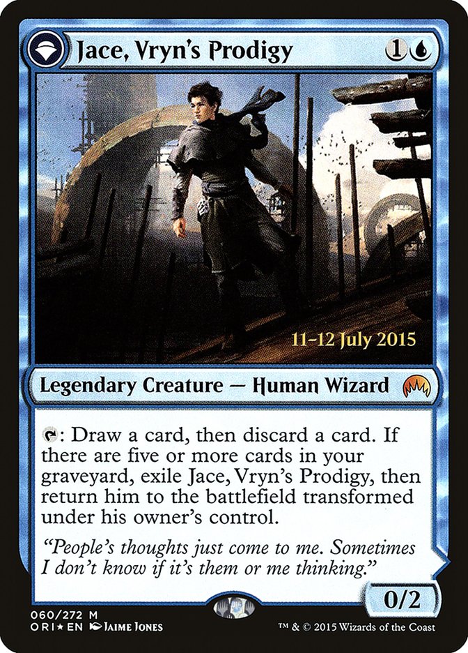 Jace, Vryn's Prodigy // Jace, Telepath Unbound [Magic Origins Prerelease Promos] | Tables and Towers