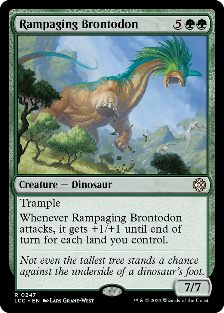 Rampaging Brontodon [The Lost Caverns of Ixalan Commander] | Tables and Towers