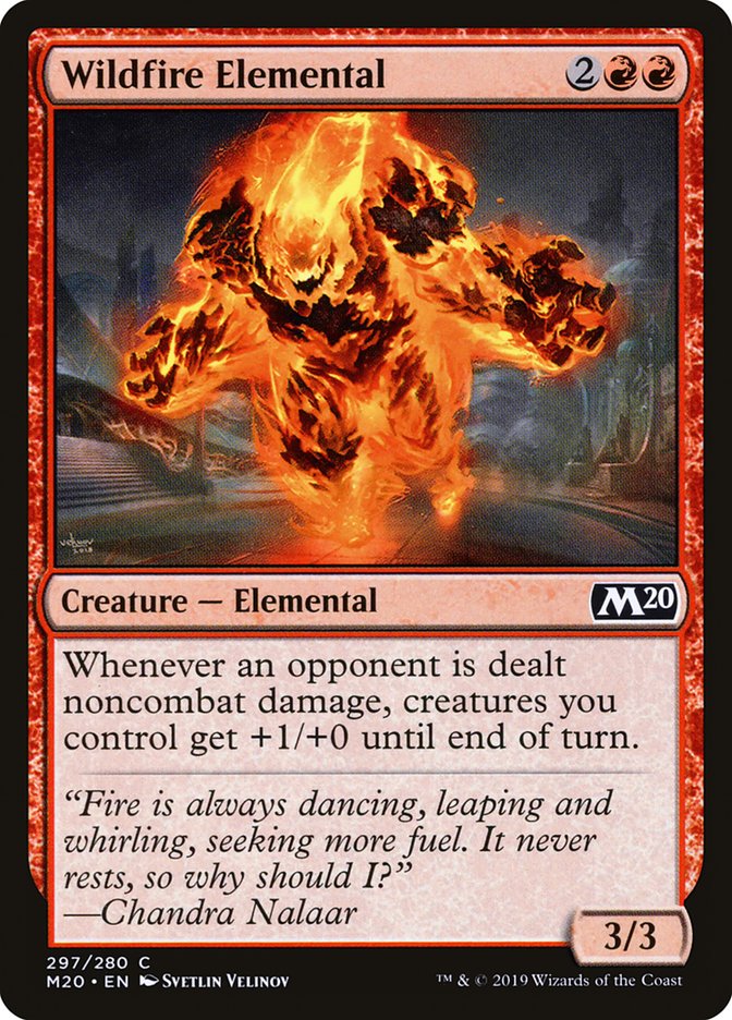 Wildfire Elemental [Core Set 2020] | Tables and Towers