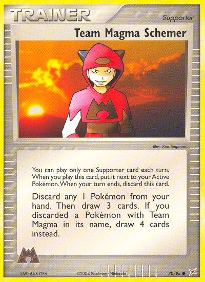 Team Magma Schemer (70/95) [EX: Team Magma vs Team Aqua] | Tables and Towers