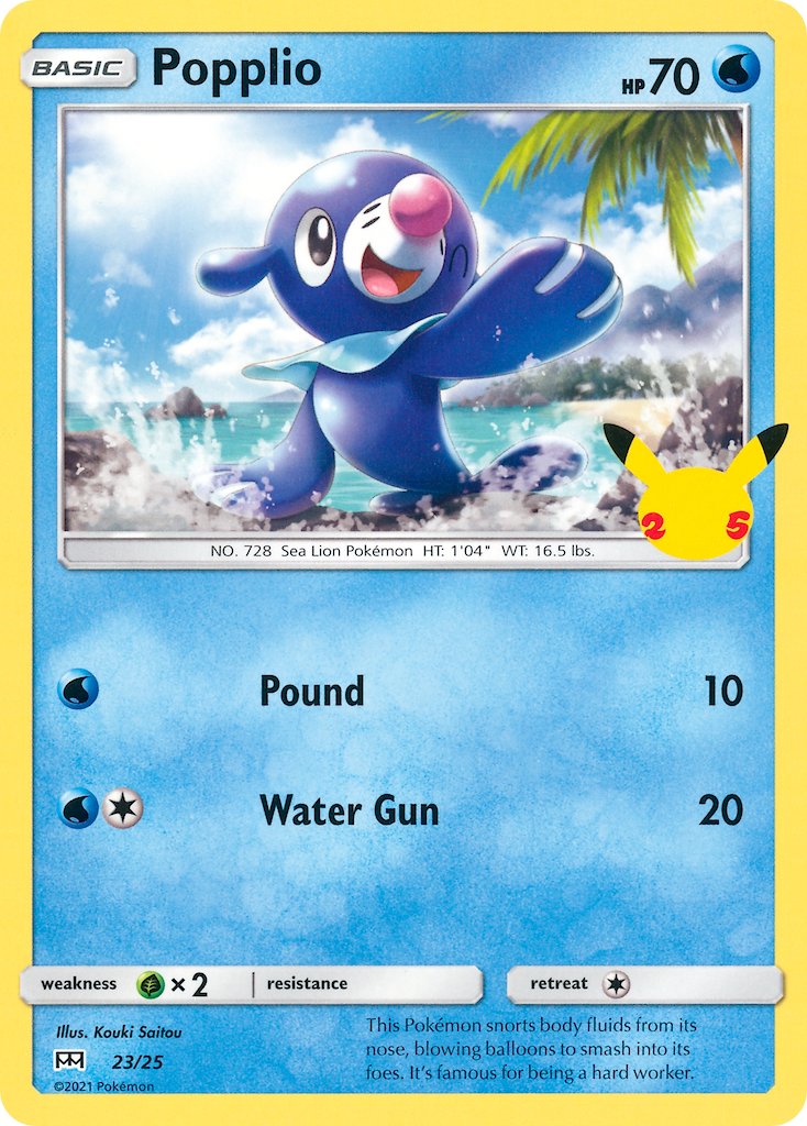 Popplio (23/25) [McDonald's 25th Anniversary] | Tables and Towers