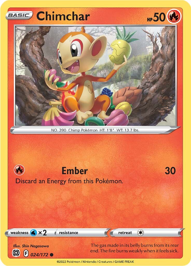 Chimchar (024/172) [Sword & Shield: Brilliant Stars] | Tables and Towers