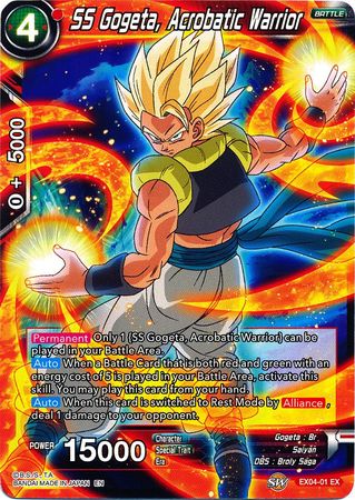 SS Gogeta, Acrobatic Warrior (EX04-01) [Unity of Saiyans] | Tables and Towers