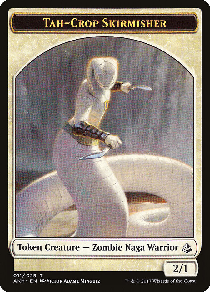 Tah-Crop Skirmisher // Cat Double-Sided Token [Amonkhet Tokens] | Tables and Towers