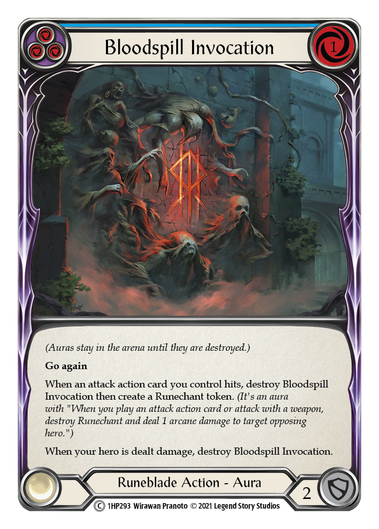 Bloodspill Invocation (Blue) [1HP293] (History Pack 1) | Tables and Towers