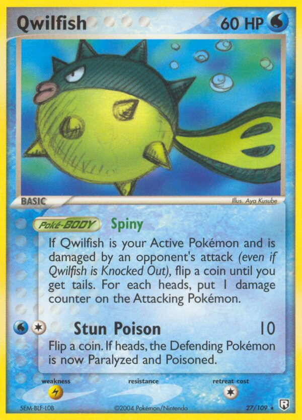 Qwilfish (27/109) [EX: Team Rocket Returns] | Tables and Towers