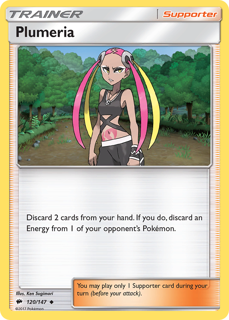 Plumeria (120/147) [Sun & Moon: Burning Shadows] | Tables and Towers