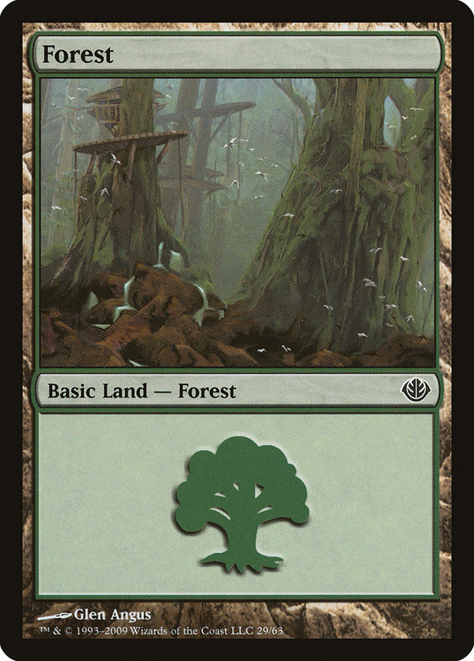 Forest (29) [Duel Decks: Garruk vs. Liliana] | Tables and Towers