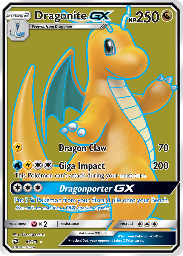 Dragonite GX (67/70) [Sun & Moon: Dragon Majesty] | Tables and Towers