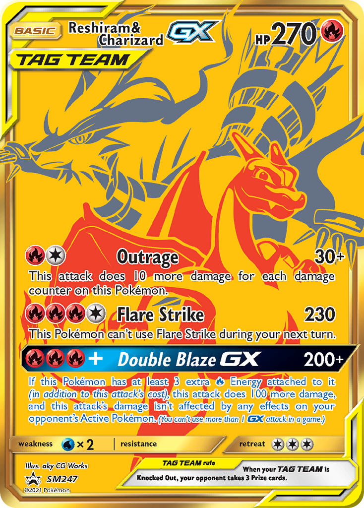 Reshiram & Charizard GX (SM247) [Sun & Moon: Black Star Promos] | Tables and Towers