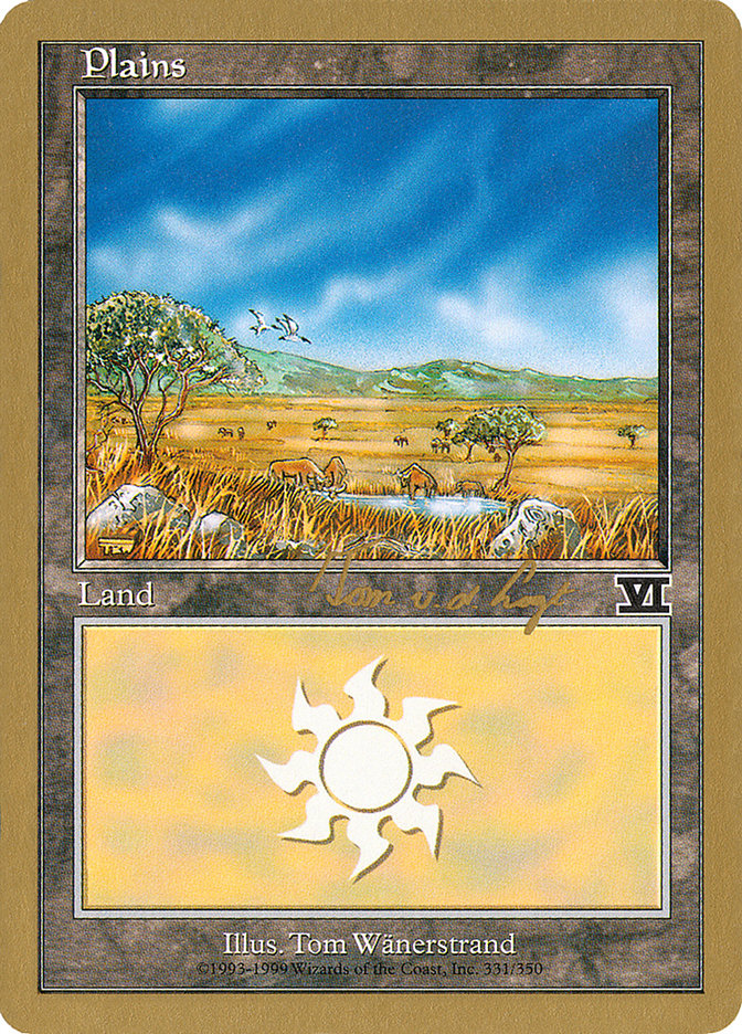 Plains (tvdl331) (Tom van de Logt) [World Championship Decks 2000] | Tables and Towers