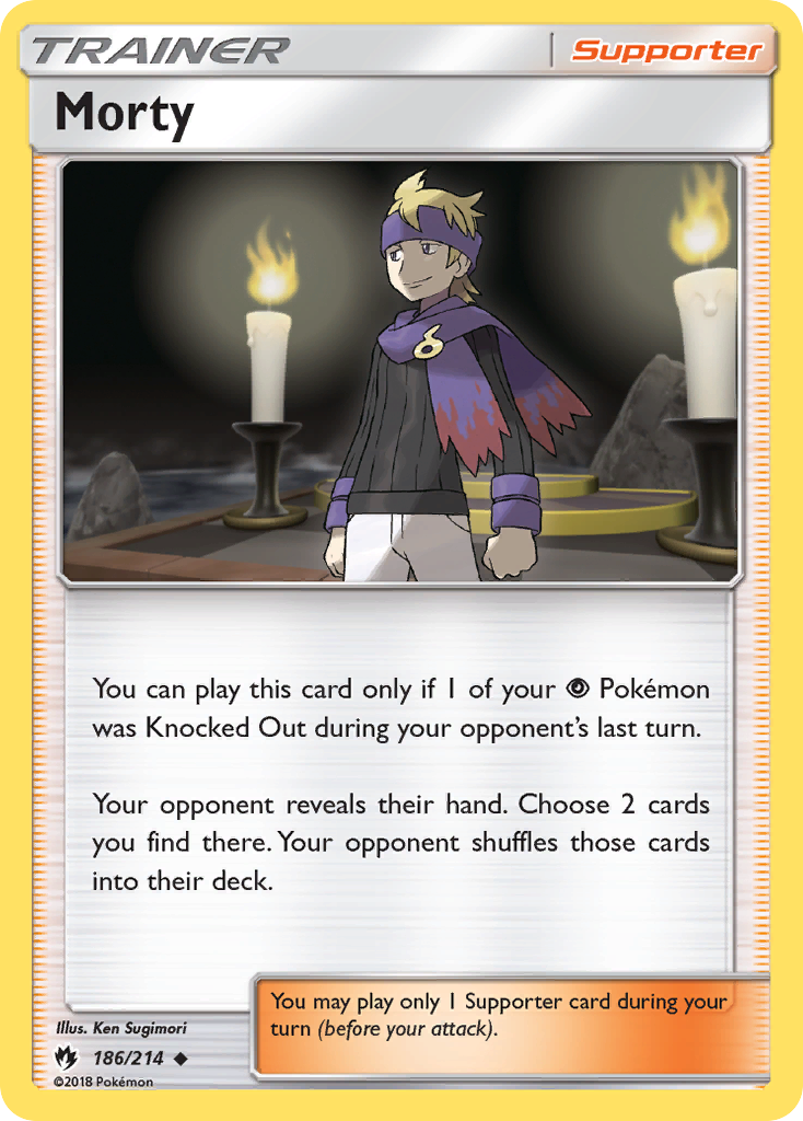 Morty (186/214) [Sun & Moon: Lost Thunder] | Tables and Towers