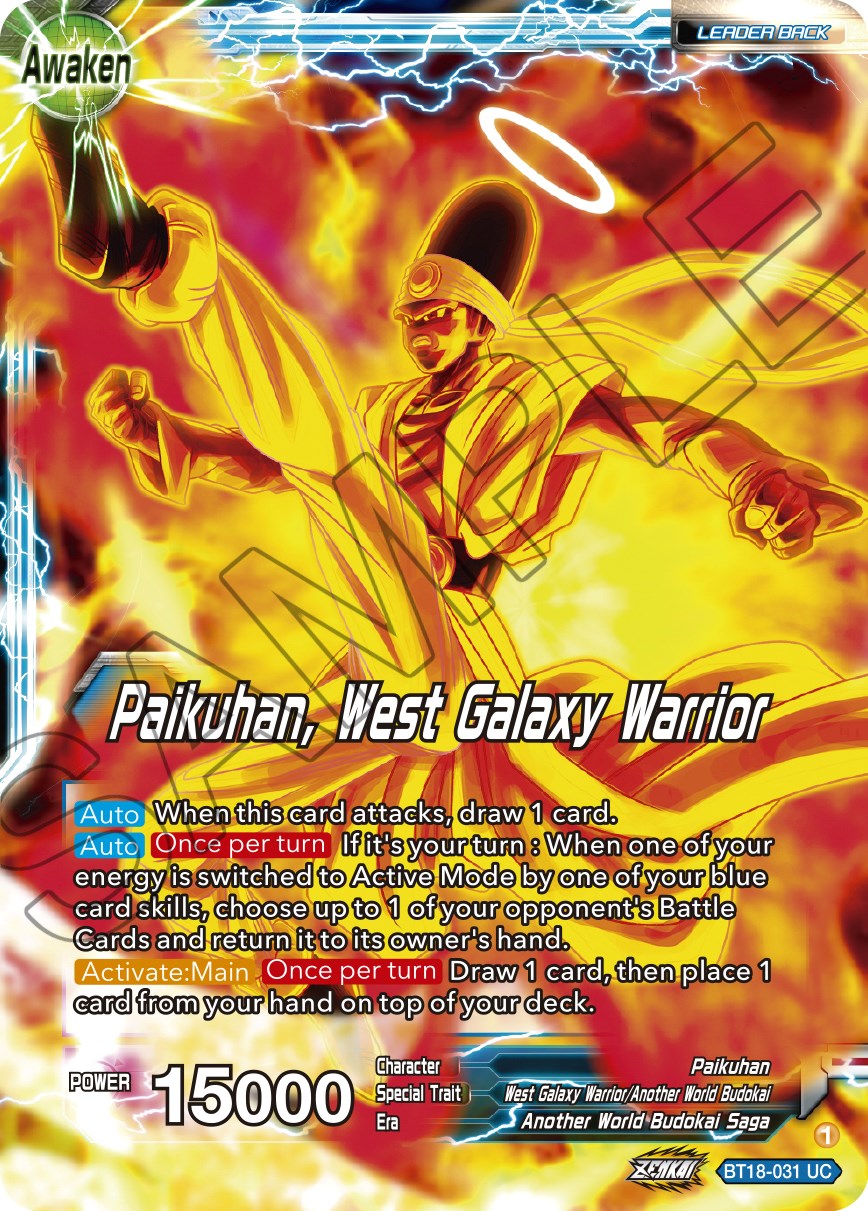 Paikuhan // Paikuhan, West Galaxy Warrior (BT18-031) [Dawn of the Z-Legends] | Tables and Towers