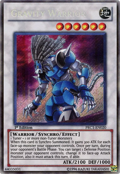 Gravity Warrior [PRC1-EN020] Secret Rare | Tables and Towers