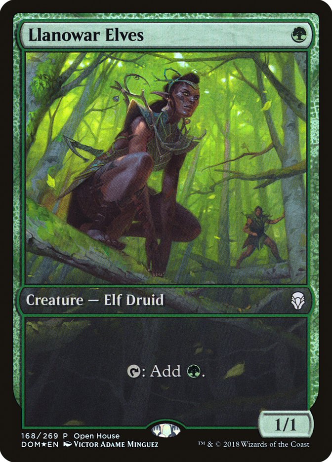 Llanowar Elves (Open House) [Dominaria Promos] | Tables and Towers