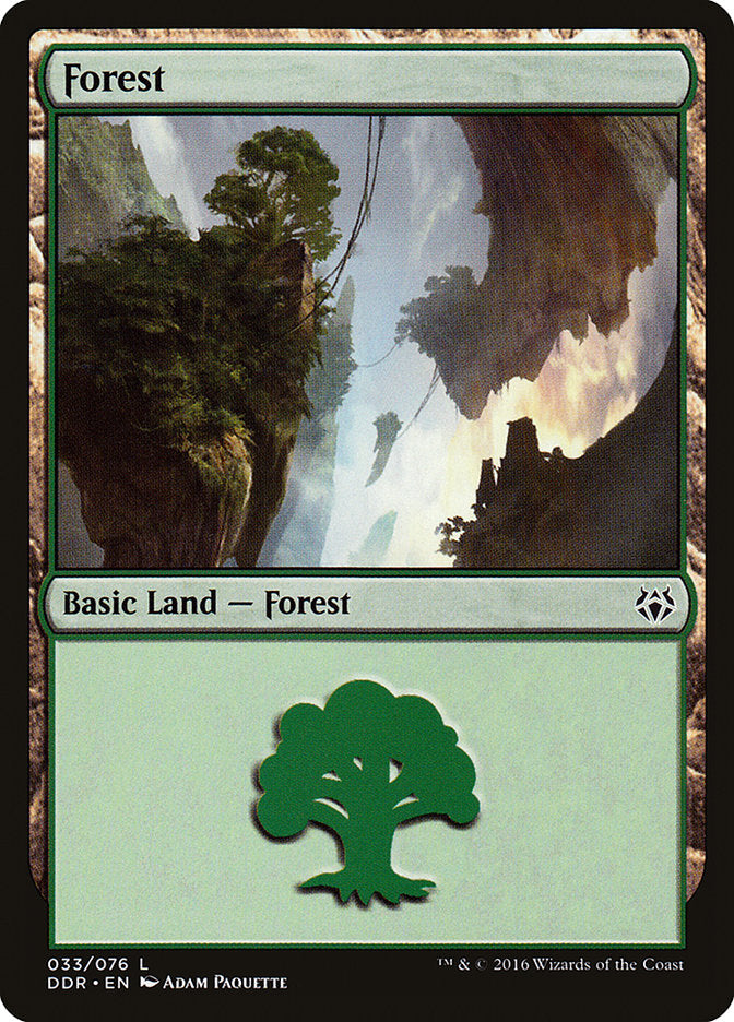 Forest (33) [Duel Decks: Nissa vs. Ob Nixilis] | Tables and Towers