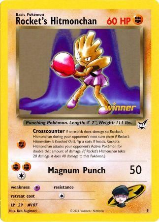 Rocket's Hitmonchan (9) (Jumbo Card) [Best of Promos] | Tables and Towers