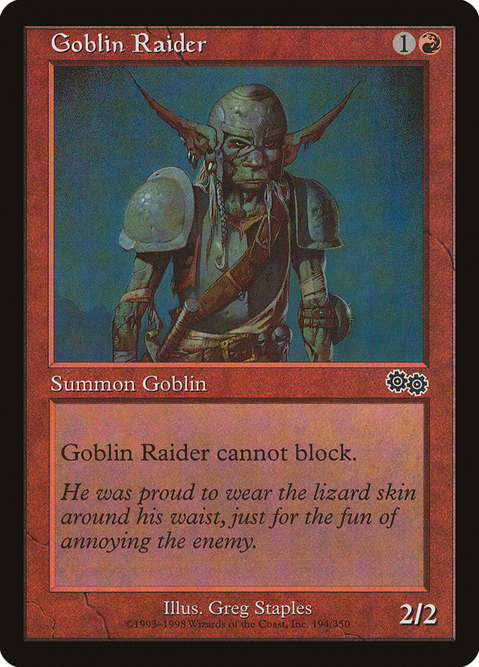 Goblin Raider [Urza's Saga] | Tables and Towers