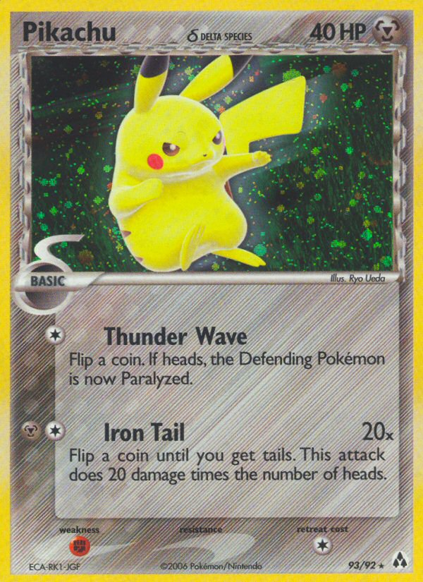 Pikachu (93/92) (Delta Species) [EX: Legend Maker] | Tables and Towers