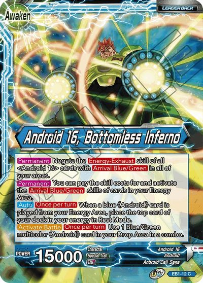 Android 16 // Android 16, Bottomless Inferno (EB1-12) [Battle Evolution Booster] | Tables and Towers