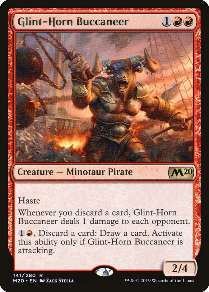 Glint-Horn Buccaneer [Core Set 2020] | Tables and Towers