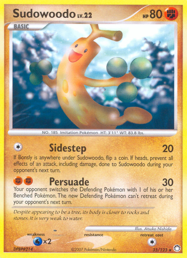 Sudowoodo (35/123) [Diamond & Pearl: Mysterious Treasures] | Tables and Towers