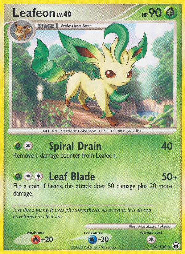 Leafeon (24/100) [Diamond & Pearl: Majestic Dawn] | Tables and Towers