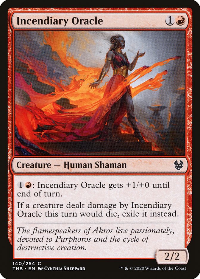 Incendiary Oracle [Theros Beyond Death] | Tables and Towers