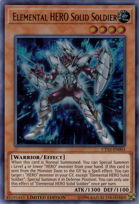 Elemental Hero Solid Soldier [CT15-EN003] Ultra Rare | Tables and Towers