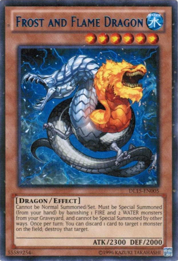 Frost and Flame Dragon (Blue) [DL15-EN005] Rare | Tables and Towers