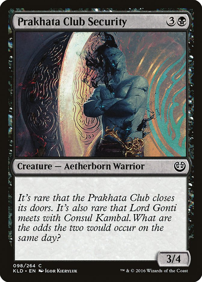 Prakhata Club Security [Kaladesh] | Tables and Towers