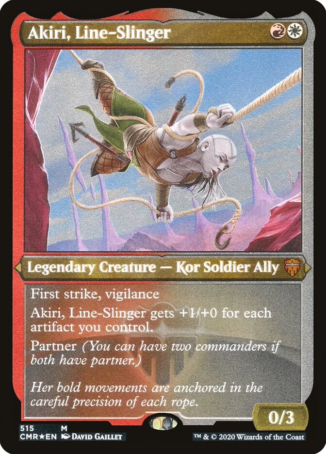 Akiri, Line-Slinger (Etched) [Commander Legends] | Tables and Towers