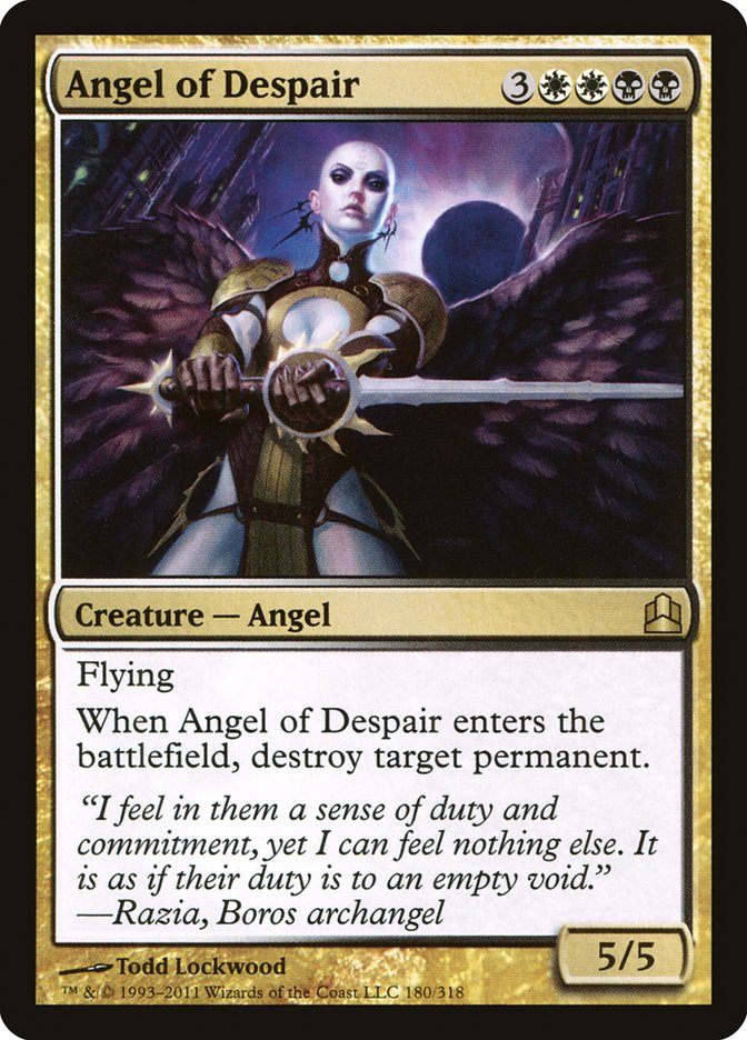 Angel of Despair [Commander 2011] | Tables and Towers