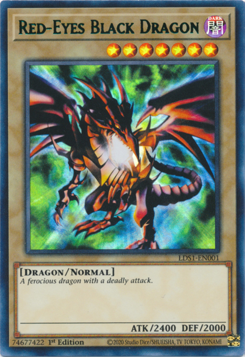 Red-Eyes Black Dragon (Green) [LDS1-EN001] Ultra Rare | Tables and Towers