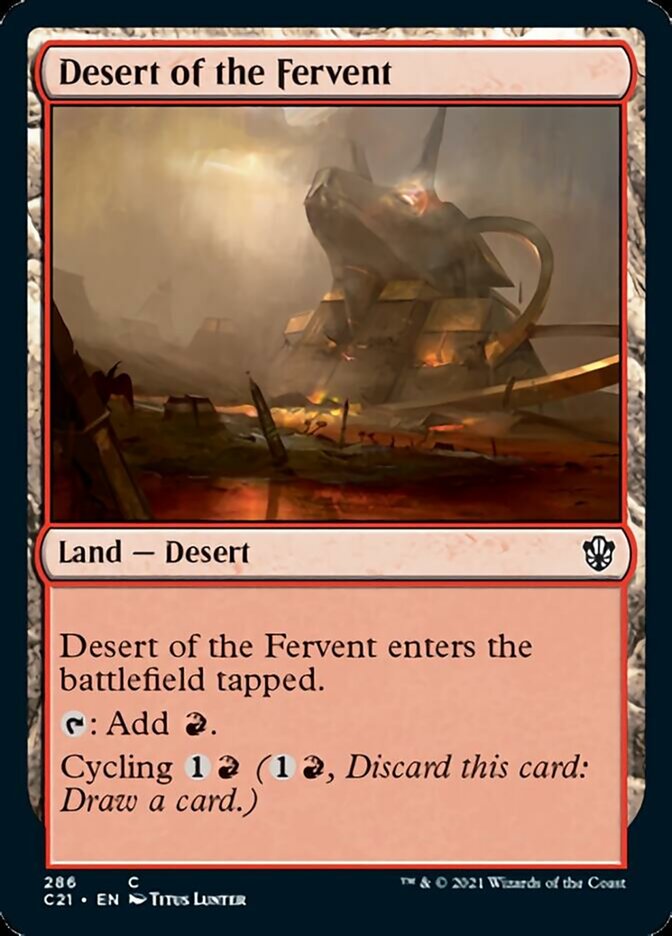 Desert of the Fervent [Commander 2021] | Tables and Towers